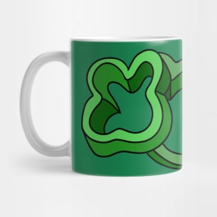 Green Chopped Bell Pepper Slices Mug